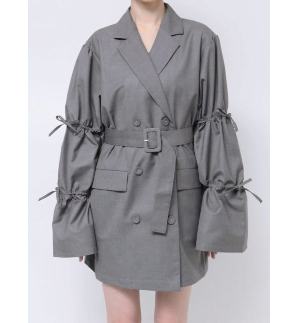 jouetie「スリーブリボンジャケットミニワンピース【セットアップ対応】」|ワンピース|