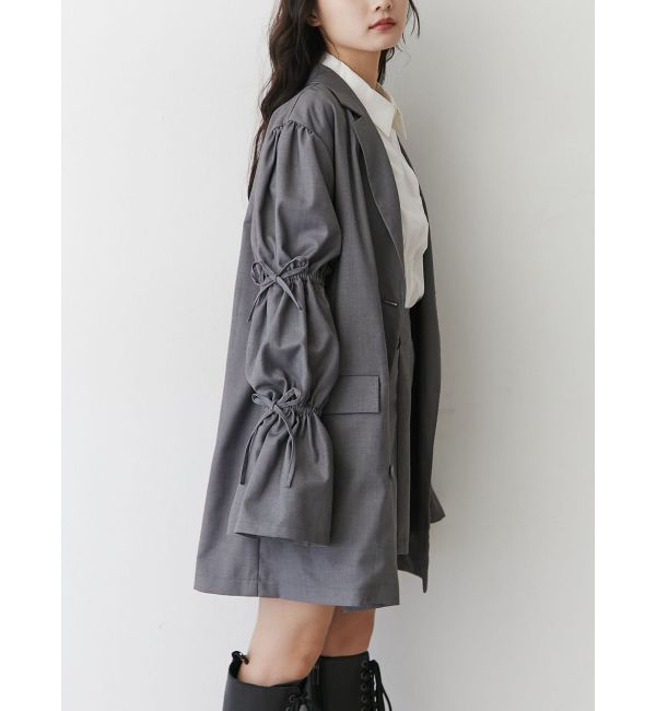 jouetie「スリーブリボンジャケットミニワンピース【セットアップ対応】」|ワンピース|