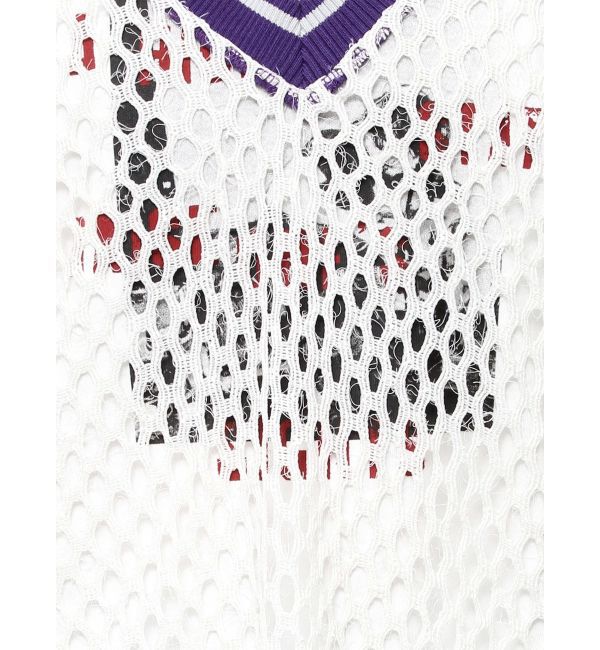 jouetie「Vネックメッシュチュニックベスト」|ベスト・ジレ|