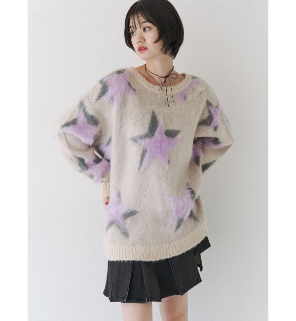 jouetie「モチーフシャギーニット」|ニット・セーター|