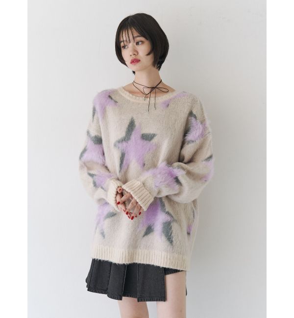 jouetie「モチーフシャギーニット」|ニット・セーター|
