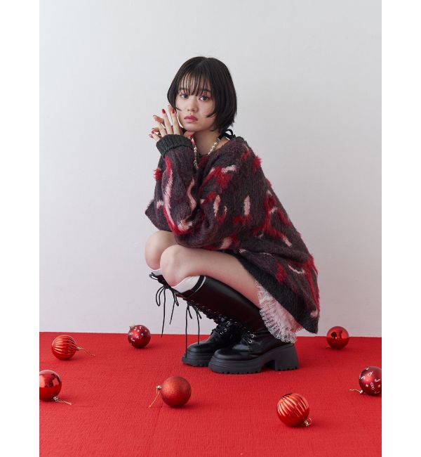 jouetie「モチーフシャギーニット」|ニット・セーター|