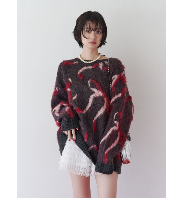 jouetie「モチーフシャギーニット」|ニット・セーター|