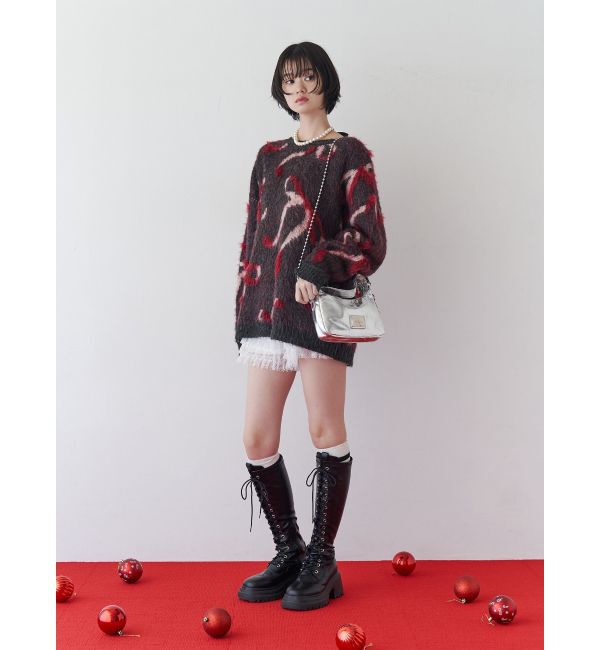jouetie「モチーフシャギーニット」|ニット・セーター|