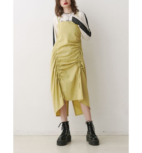 jouetie「イレギュラーギャザーキャミワンピース」|ワンピース|