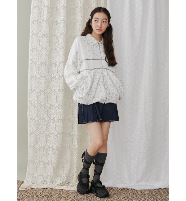 merry jenny「リボンポケットデニムプリーツスカート【セットアップ着用可能】」|スカート|