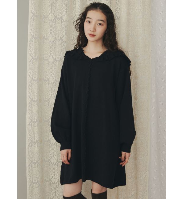 merry jenny「セーラーニットミニワンピース」|ワンピース|