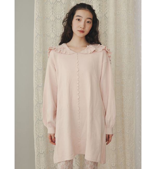 merry jenny「セーラーニットミニワンピース」|ワンピース|