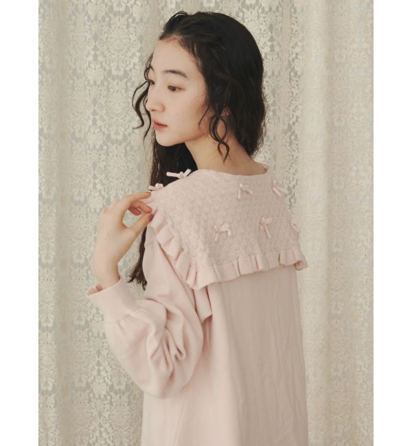 merry jenny「セーラーニットミニワンピース」|ワンピース|