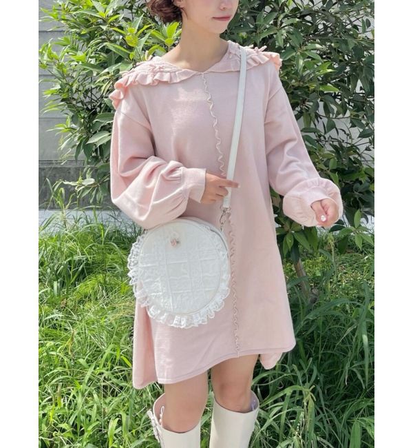 merry jenny「セーラーニットミニワンピース」|ワンピース|