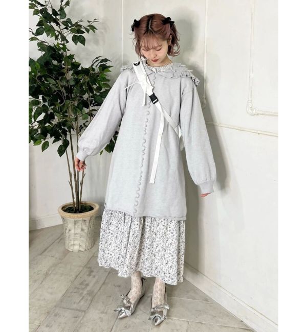 merry jenny「セーラーニットミニワンピース」|ワンピース|