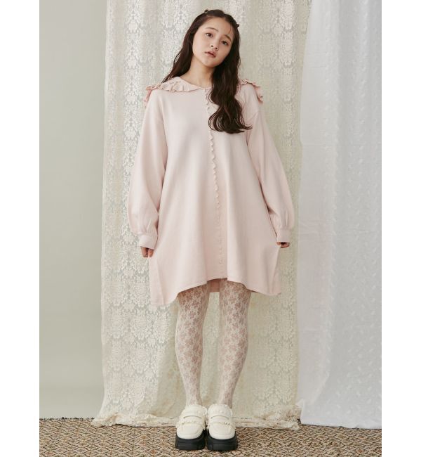 merry jenny「セーラーニットミニワンピース」|ワンピース|