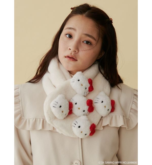 merry jenny「【ハローキティコラボ】もこもこティペット」|マフラー|