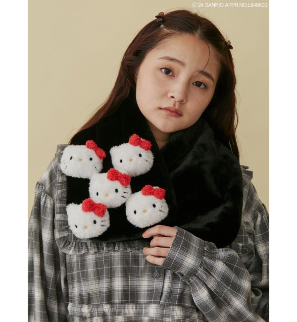 merry jenny「【ハローキティコラボ】もこもこティペット」|マフラー|