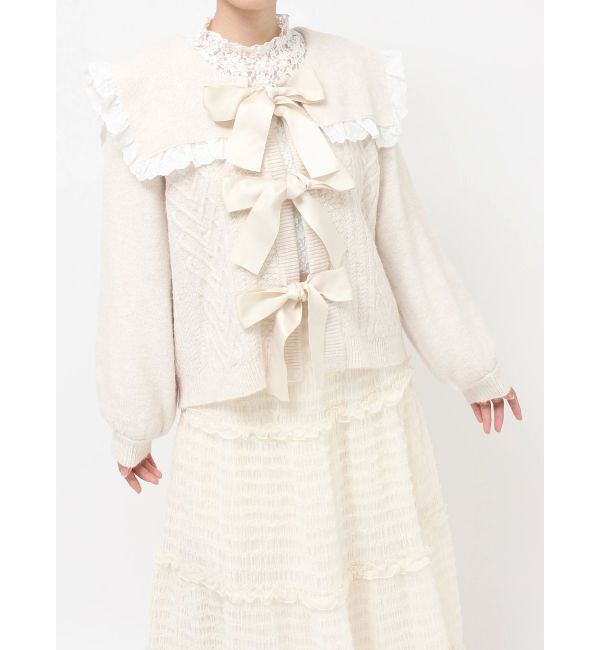 merry jenny「セーラーリボンカーディガン」|カーディガン|