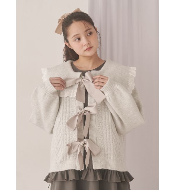 merry jenny「セーラーリボンカーディガン」|カーディガン|