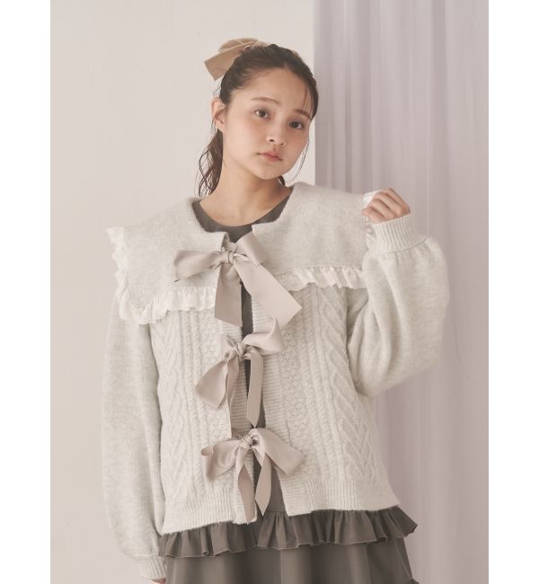merry jenny「セーラーリボンカーディガン」|カーディガン|