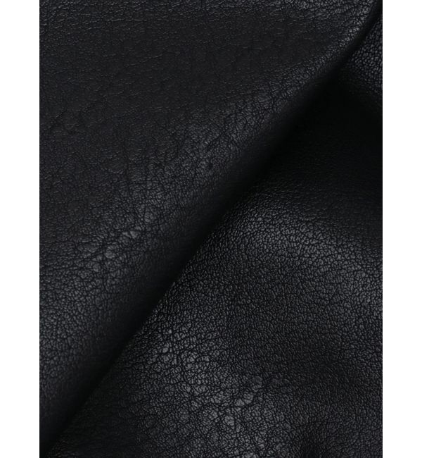 GYDA「レースラインボリュームスリーブフェイクレザージャケット【SETUP着用可】」|ブルゾン・スタジャン|