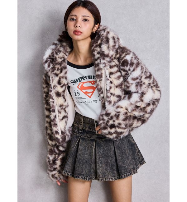 GYDA「ハイウエストWIDE BELTプリーツデニムスカートライクショートパンツ」|スカート|