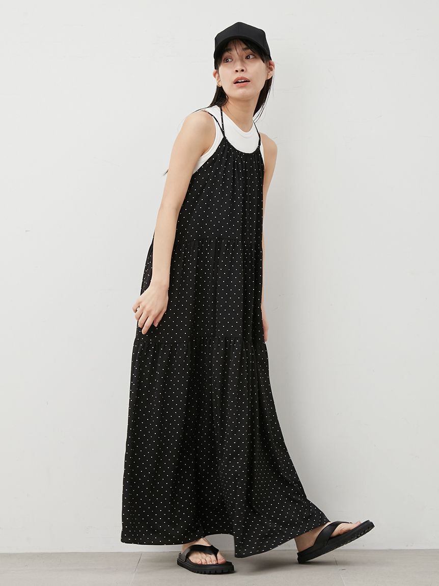 Mila Owen「ダブルリボンホルターネックキャミワンピース」|ワンピース|