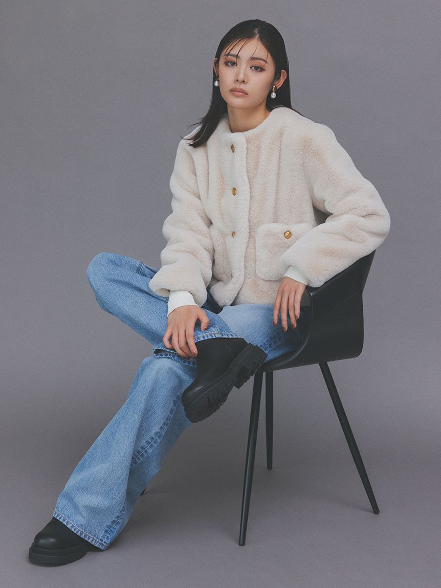 Mila Owen「ハイウエストワイドデニムパンツ」|デニム|LBLU