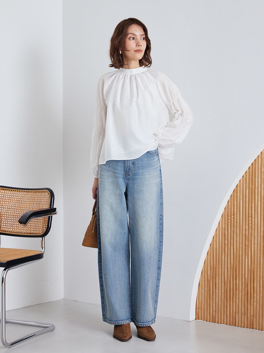 Mila Owen「ギャザーバックリボンブラウス」|シャツ・ブラウス|