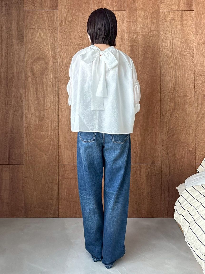 Mila Owen「ギャザーバックリボンブラウス」|シャツ・ブラウス|