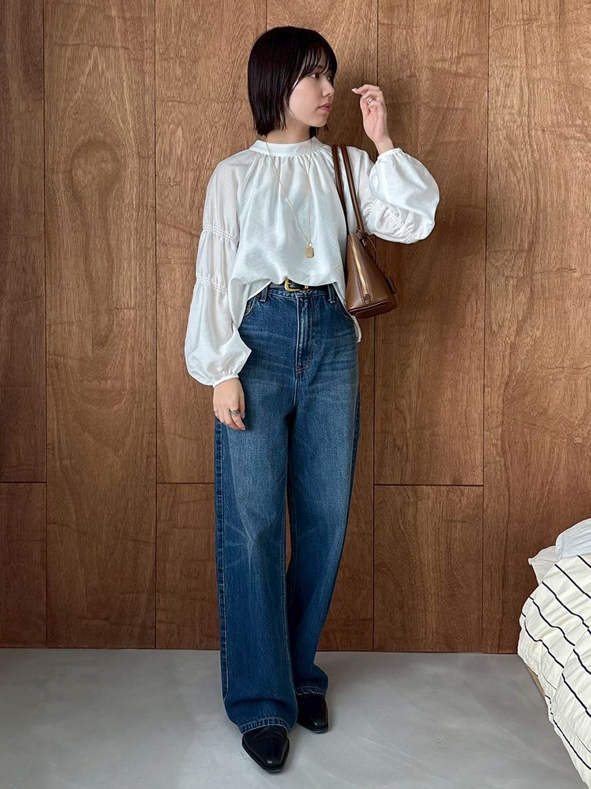 Mila Owen「ギャザーバックリボンブラウス」|シャツ・ブラウス|