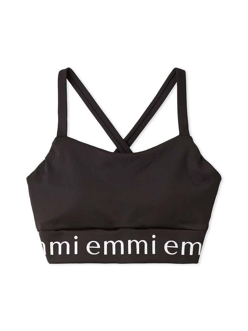 emmi yoga「【10th】【ONLINE限定】emmiロゴブラトップ」|その他|BLK