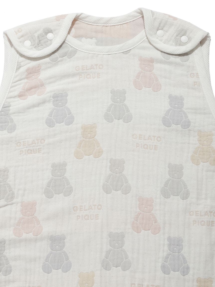 GELATO PIQUE KIDS & BABY「【BABY】ベア３重ガーゼスリーパー」|スタイ|