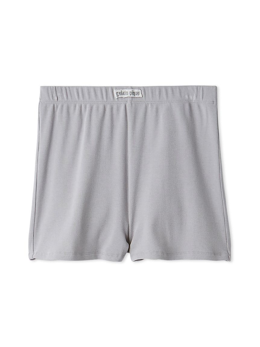 gelato pique「リブショートパンツ」|ルームウェア|GRY