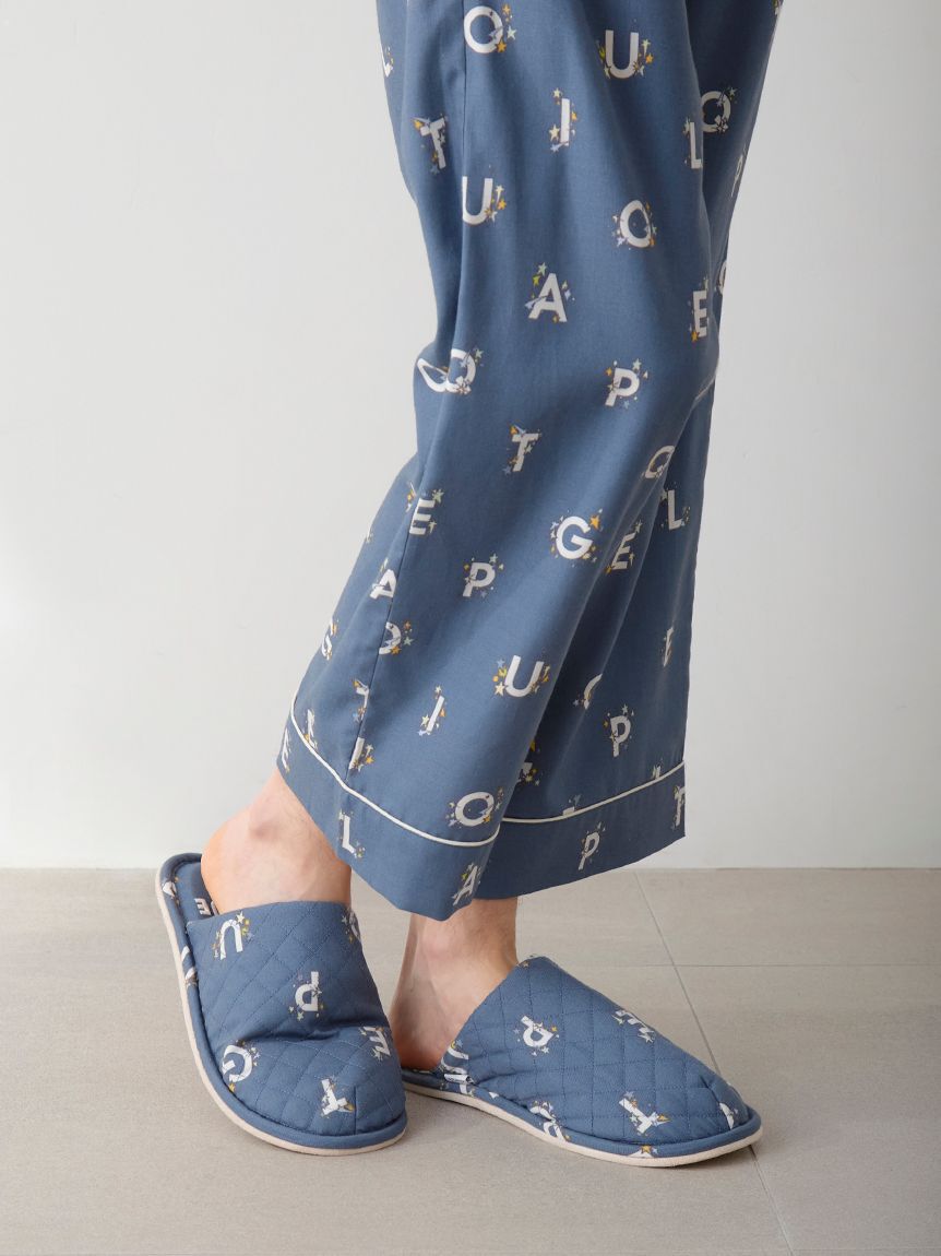 GELATO PIQUE HOMME「【HOMME】スターロゴ総柄キルティングルームシューズ」|ルームシューズ|