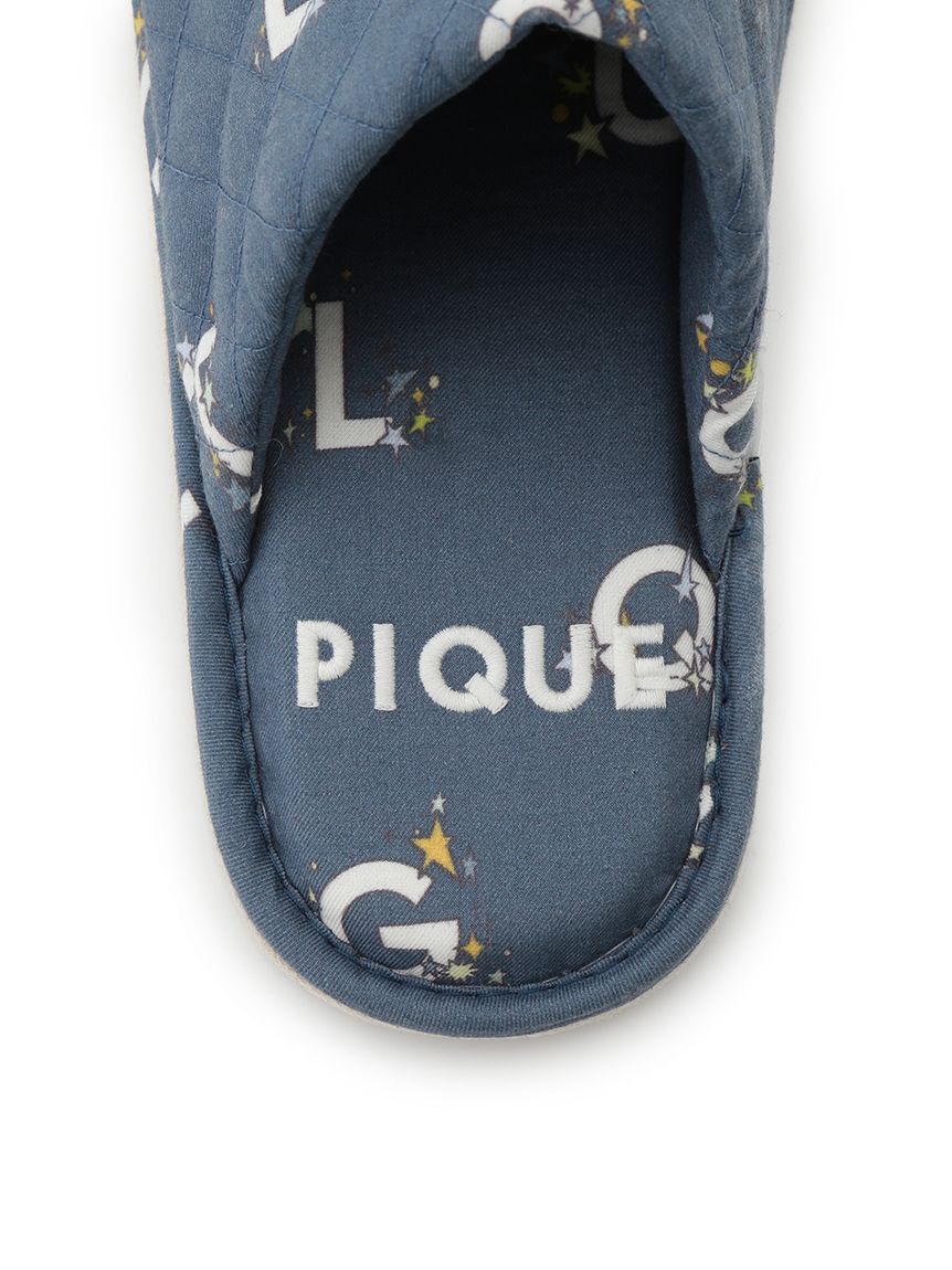 GELATO PIQUE HOMME「【HOMME】スターロゴ総柄キルティングルームシューズ」|ルームシューズ|