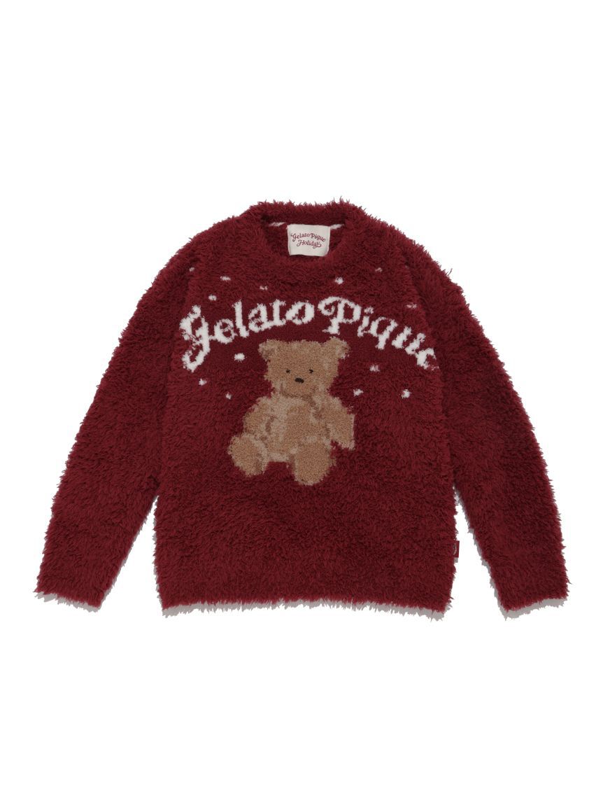 GELATO PIQUE KIDS & BABY「【HOLIDAY】【JUNIOR】ジェラートスノーベアジャガードプルオーバー＆ロングパンツセット」|ルームウェア|