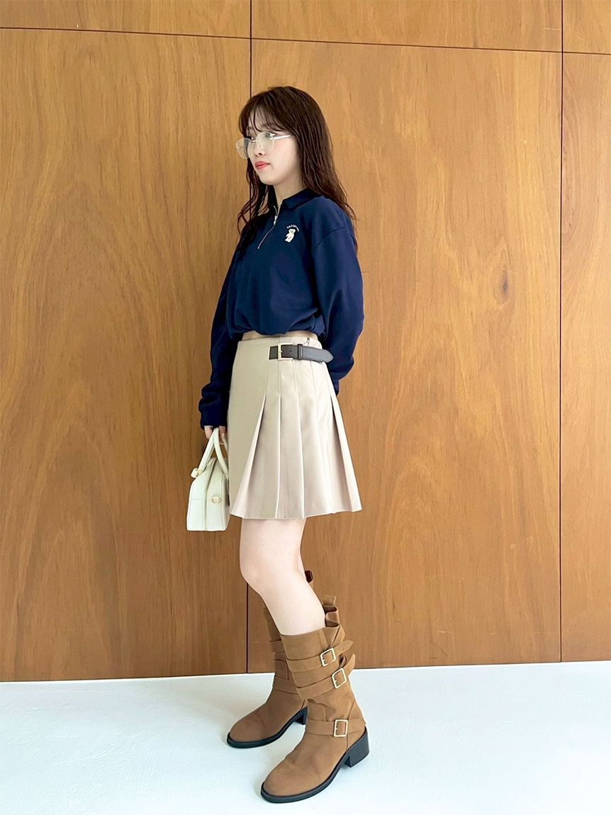 LILY BROWN「3バックルミドルブーツ」|ショートブーツ|