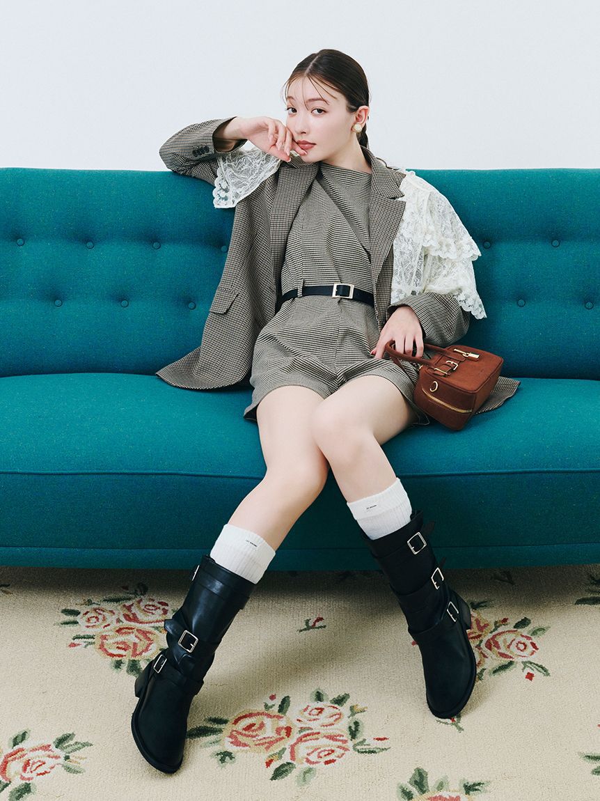 LILY BROWN「3バックルミドルブーツ」|ショートブーツ|