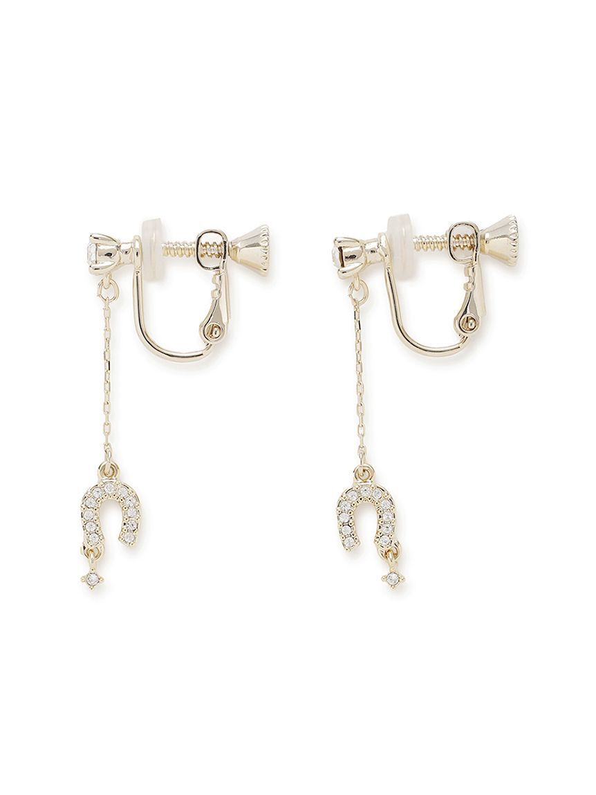 CELFORD「ラッキーホースシュービジューイヤリング」|イヤリング|GLD