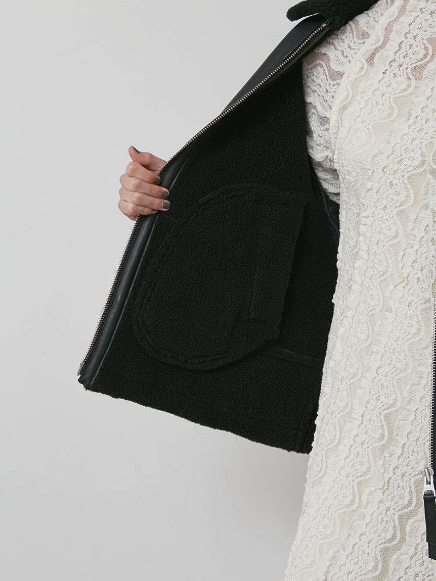 styling/「ラムレザーフライトジャケット」|ミリタリー・モッズコート|