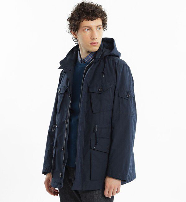 MACKINTOSH PHILOSOPHY「マイクロファイバータフタ 3WAY STANSTED（スタンステッド） with TAION」|ブルゾン・スタジャン|ネイビー