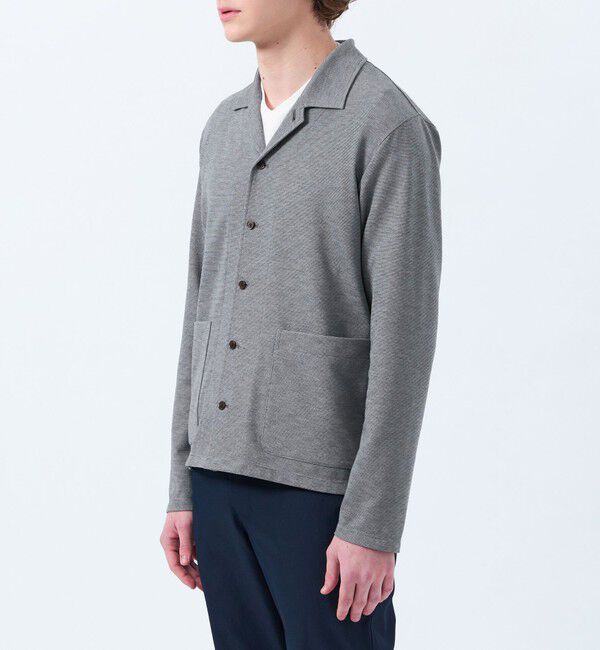 MACKINTOSH PHILOSOPHY「ストレッチミラノリブ シャツカーディガン」|ブルゾン・スタジャン|