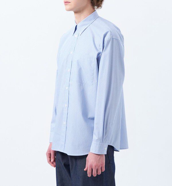 MACKINTOSH PHILOSOPHY「オーバーサイズ 長袖ボタンダウンシャツ 無地/ストライプ」|シャツ・ブラウス|