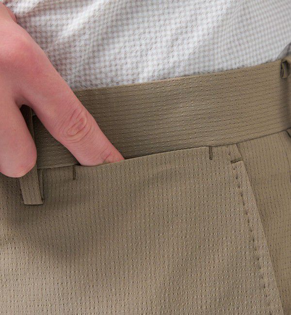 MACKINTOSH PHILOSOPHY「トロッター ウルトラライトトラウザーズ#11 ドットサッカー」|スラックス|