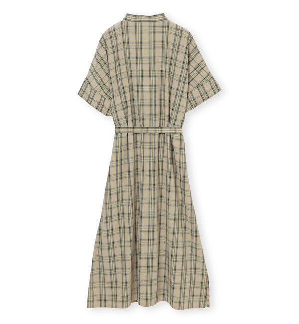 MACKINTOSH PHILOSOPHY「GREY LABEL バンドカラーチェックワンピース」|ワンピース|