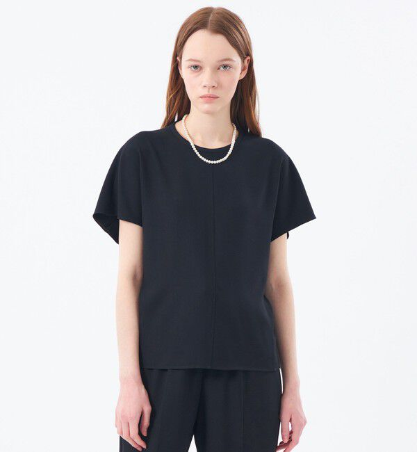 MACKINTOSH PHILOSOPHY「バックサテンドルマンブラウス」|シャツ・ブラウス|ネイビー