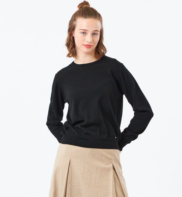 MACKINTOSH PHILOSOPHY「ウォッシャブルファインウールニット」|ニット・セーター|ブラック