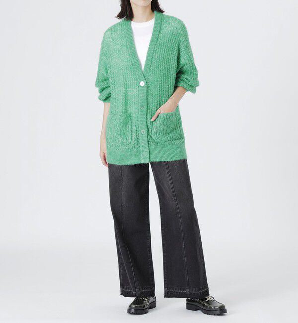  「メッシュニットオーバーカーディガン」|ニット・セーター|
