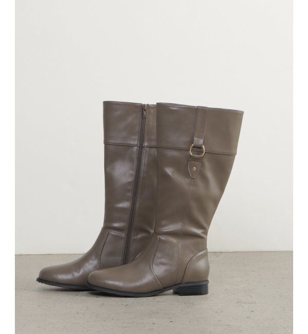 ikka「ロングジョッキーブーツ」|その他|ブラウン