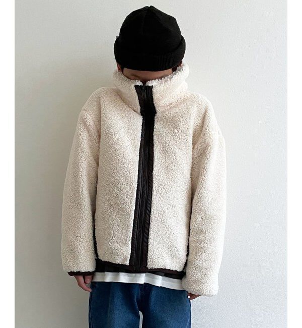 ikka kids「【2WAY】キルトボアリバーシブルジャケット（120~160cm）」|その他|