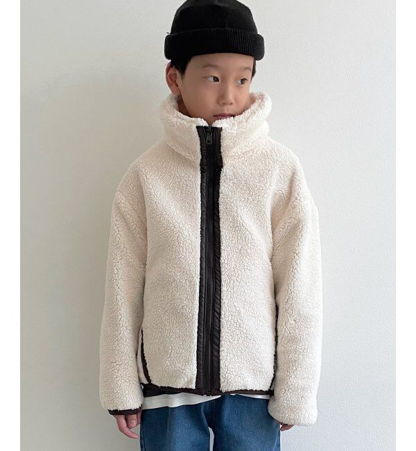 ikka kids「【2WAY】キルトボアリバーシブルジャケット（120~160cm）」|その他|