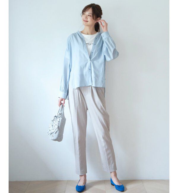 ikka「BeasyStretch テーパードパンツ」|スラックス|